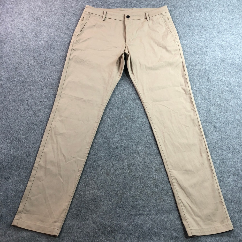 Birddogs Mens Chino BOOM Pants 34x34 Khaki Built-in Liner Stretch Performance